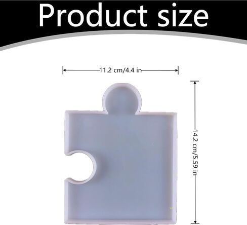2 Pcs Silicone Puzzle Resin Molds Flexible Handmade Resin Coaster Molds Kit for Men Women DIY Home Decoration in Saudi Arabia