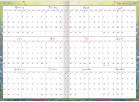 Lang Companies, Songbirds 2026 Planner, 8.5'' X 12'', 12-Month Calendar with Case Binding in Saudi Arabia