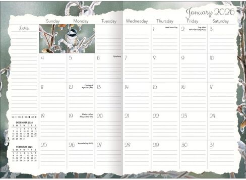 Lang Companies, Songbirds 2026 Planner, 8.5'' X 12'', 12-Month Calendar with Case Binding in Saudi Arabia