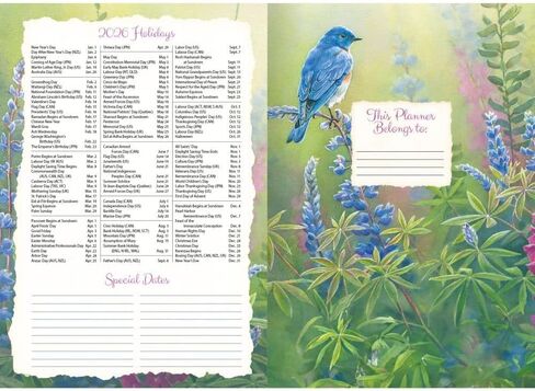 Lang Companies, Songbirds 2026 Planner, 8.5'' X 12'', 12-Month Calendar with Case Binding in Saudi Arabia