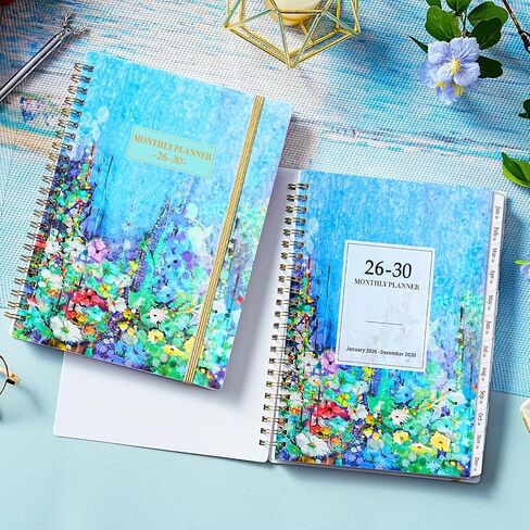 2026-2030 Monthly Planner - JAN 2026 - DEC 2030, 8.5" x 6.4", 5 Year Monthly Planner/Calendar 2026-2030, 60-Month Planner 2026-2030 with Tabs, Inner Pocket, Golden Stamping in Kuwait