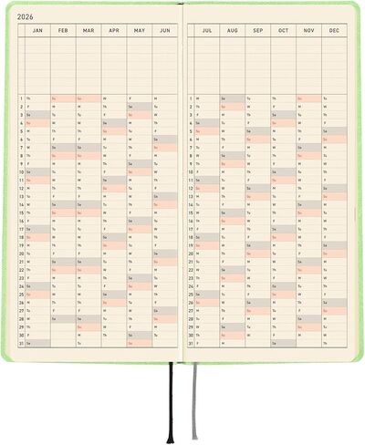 Hobonichi Techo 2026 Weeks - Smooth: Milk Cocoa (اللغة الإنجليزية والطويلة والضيفة ، بداية يناير) in Saudi Arabia