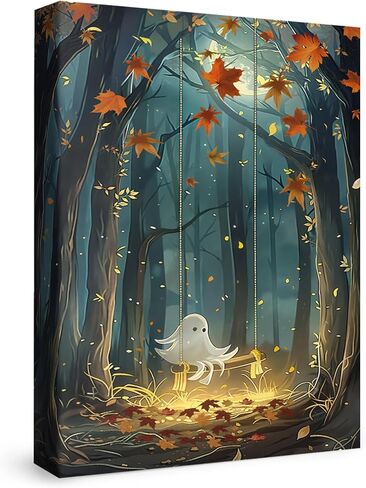 Halloween Horror Holiday Ghost Puzzle 1000 Piece for Adults, Fall Spooky Forest Jigsaw Puzzle, Moon Scenic Scary Puzzle in Saudi Arabia