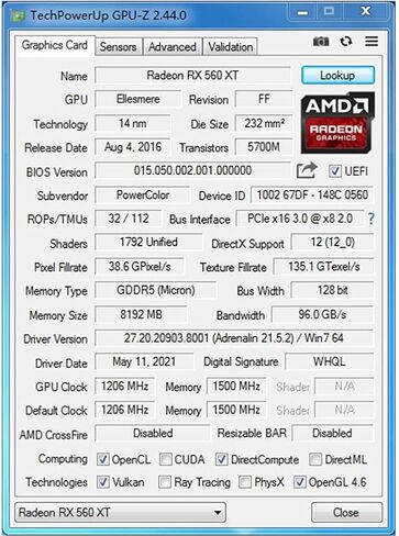 QTHREE Radeon RX 580 Computer Video Graphics Card,8GB,2048SP,GDDR5,256 Bit,3X DP,HDMI,DVI,GPU for PC Gaming,PCI Express x16 3.0,DirectX 12 in Kuwait