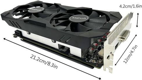 QTHREE Radeon RX 580 Computer Video Graphics Card,8GB,2048SP,GDDR5,256 Bit,3X DP,HDMI,DVI,GPU for PC Gaming,PCI Express x16 3.0,DirectX 12 in Kuwait