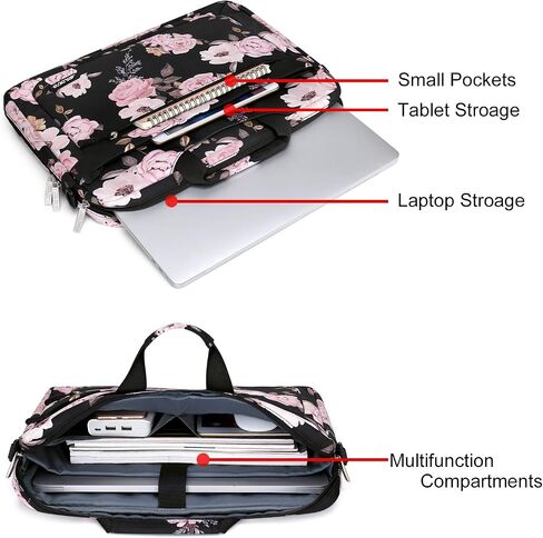 حقيبة الكتف Mosiso المحمول المتوافقة مع MacBook Air 15 بوصة M4 A3241 M3 A3114 M2 A2941/PRO 16 M4 M3 M2 M1 2025-2019 ، 15-15.6 بوصة دفتر ملاحظات ، كم. in Saudi Arabia