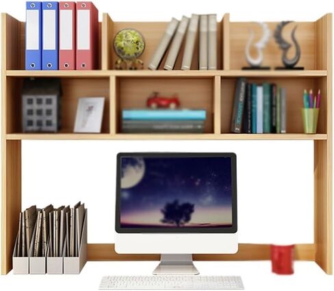 Dormitory Desk Student Bookshelf Computer Rack Desktop Bookshelf Storage Rack in Saudi Arabia