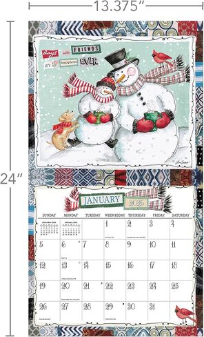 Lang Companies, Happy Life 2026 Wall Calendar by Lori Siebert, 13.4'' X 12'', 12-Month Calendar with Stapled Binding in Saudi Arabia