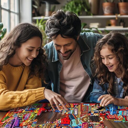 White Mountain Old School Cool Puzzle 1000 Piece Vintag Jigsaw Puzzles for Adults and Families in Saudi Arabia