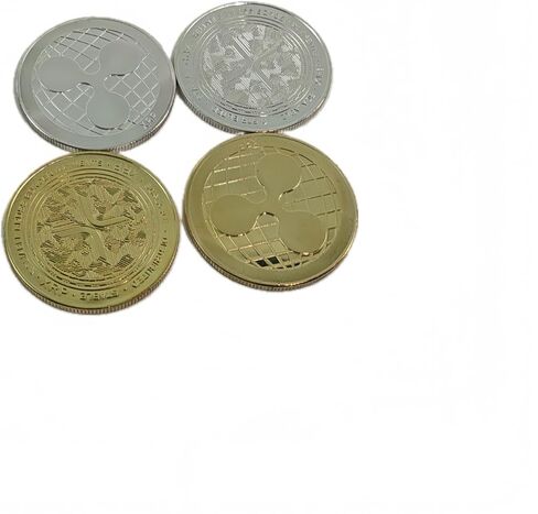 XRP XRP COIN BITCOIN COIN COIN COIN REPPLE XRP COINS ETHEREUM COIN XRP GIFS (GOLDEN 1-PCS 、 Silvery 1-PCS) in Saudi Arabia