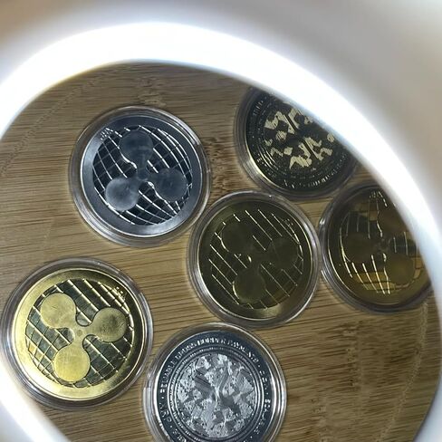 XRP XRP COIN BITCOIN COIN COIN COIN REPPLE XRP COINS ETHEREUM COIN XRP GIFS (GOLDEN 1-PCS 、 Silvery 1-PCS) in Saudi Arabia