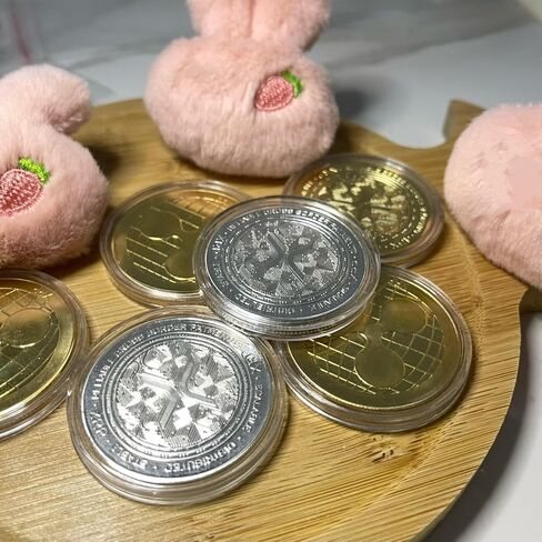 XRP XRP COIN BITCOIN COIN COIN COIN REPPLE XRP COINS ETHEREUM COIN XRP GIFS (GOLDEN 1-PCS 、 Silvery 1-PCS) in Saudi Arabia