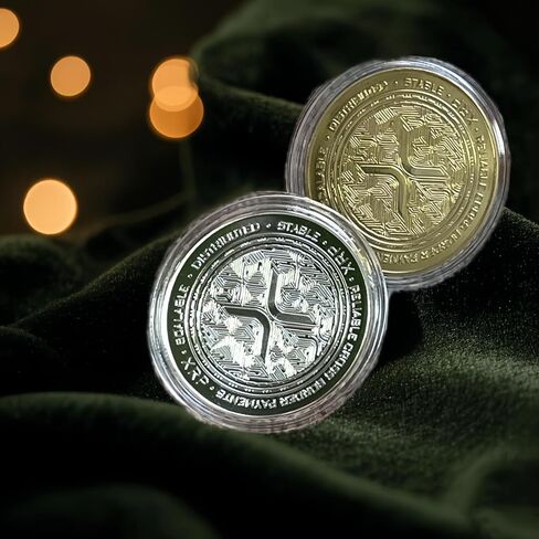 XRP XRP COIN BITCOIN COIN COIN COIN REPPLE XRP COINS ETHEREUM COIN XRP GIFS (GOLDEN 1-PCS 、 Silvery 1-PCS) in Saudi Arabia