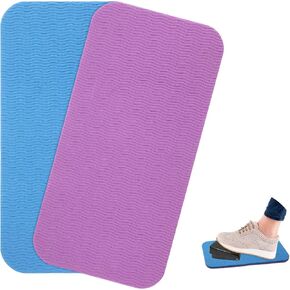 Wanmu 2 PCS حصيرة دواسة آلة الخياطة ، لا يوجد ملحق لاتفاقية دواسة المطاط ، مقاوم للماء تقليل مستلزمات اللحف بالضوضاء ، سهلة التنظيف (الأزرق ، الأرجواني) in Kuwait