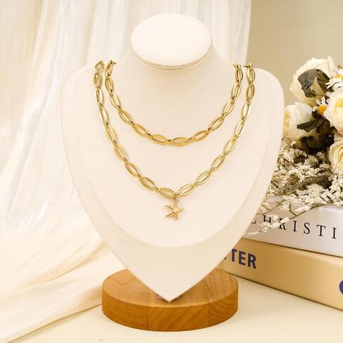 SMYHTGLIF 2 Meters Gold Oval Rectangle Chain for Jewelry Making Stainless Steel Jewelry Making Chains Bulk with Lobster Clasps and Jump Rings in Kuwait