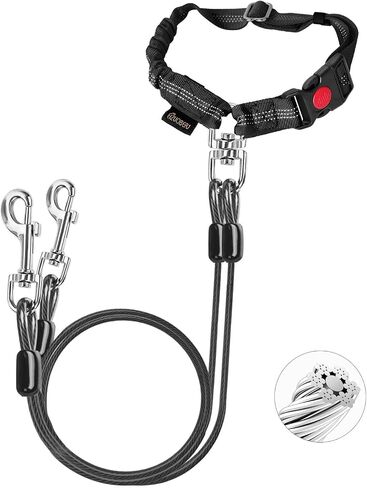 Dog Seat Belt for Car,Chew Proof Dog Car Seat Belt,2 in 1 Car Harness for Dogs Safety Seat Belt,Heavy Duty Pet Seat Belt for Multiple Dogs Chewer in Saudi Arabia