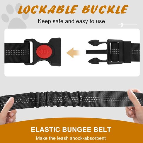 Dog Seat Belt for Car,Chew Proof Dog Car Seat Belt,2 in 1 Car Harness for Dogs Safety Seat Belt,Heavy Duty Pet Seat Belt for Multiple Dogs Chewer in Saudi Arabia