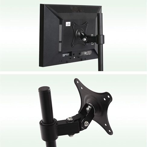 Monitor Stand Monitor Arm 12"-24" Black Single Monitor Mount Stand Mobile Floor Type Monitor Stand Adjustable Floor Monitor Rack with VESA 75x75/100x100, Holds Up to 11lbs Monitor Arm(C) in Saudi Arabia
