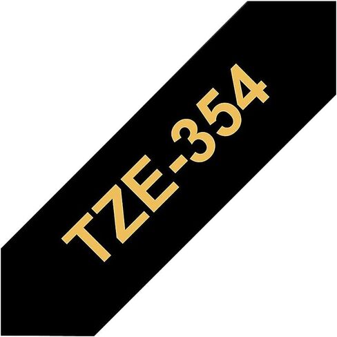 Brother Tze354 Tze Standard Labelning Labeling Tape ، 1 بوصة W ، Gold on Black in Saudi Arabia