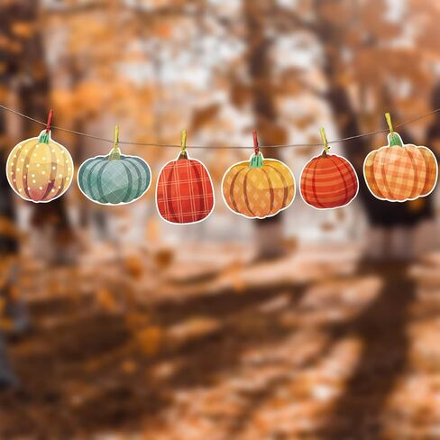 Ceiba Tree 54pcs Cumpkin Cutouts Fall ألوان مائية قطع القرع بطاقات الشكر طاولة المائدة اللوازم in Saudi Arabia
