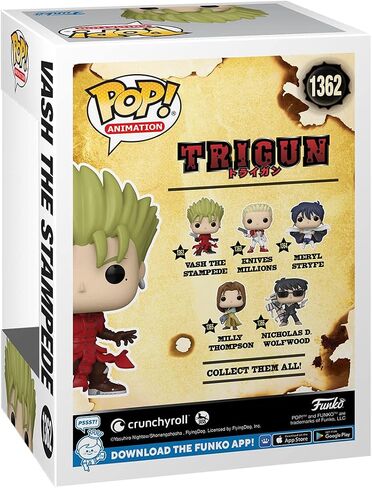 فونكو بوب! الرسوم المتحركة: Trigun - Vash the Stampede مع Chase (قد تختلف الأنماط) in Saudi Arabia