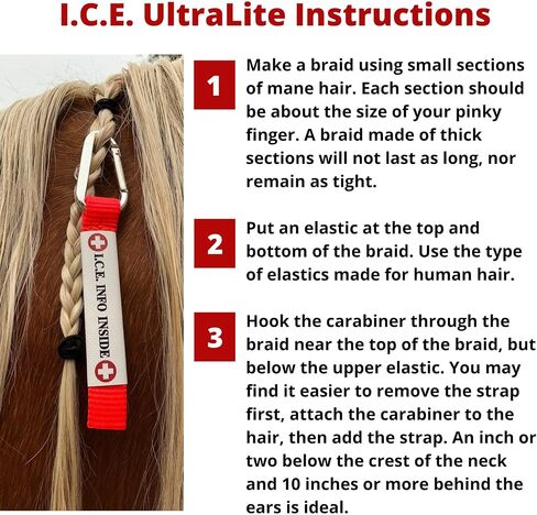 in Case of Emergency I.C.E. Ultralite Horse and Rider ID (Lime) Ideal for Natural Disaster Preparation in Saudi Arabia