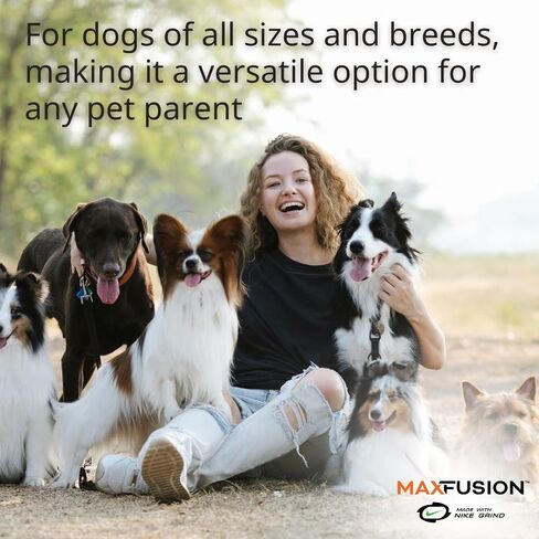 Max Fusion with Nike Grind ، Tug of War Dog Toy for Chewers - XL Chew Toys للكلاب الكبيرة ، لعبة الجرو التفاعلية في الهواء الطلق للتسنين واللعب والإثراء والتدريب وصحة الأسنان in Kuwait