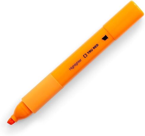 STAPLES TRU RED Tank Highlighter with Grip Chisel Tip Asst 5/Pack in Saudi Arabia