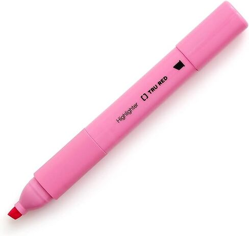 STAPLES TRU RED Tank Highlighter with Grip Chisel Tip Asst 5/Pack in Saudi Arabia