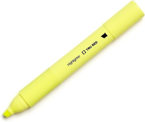 STAPLES TRU RED Tank Highlighter with Grip Chisel Tip Asst 5/Pack in Saudi Arabia