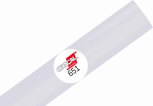 ORACAL 651 Glossy Permanent Vinyl 12 Inch x 10 Feet - Transparent in Saudi Arabia