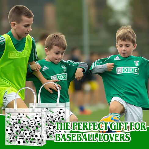 24 PCS Soccer Goodie Bags على الوجهين على الوجهين PVC CLEAD CANCAL CANDY HIST FARCHAL FARCHING WITH in Kuwait