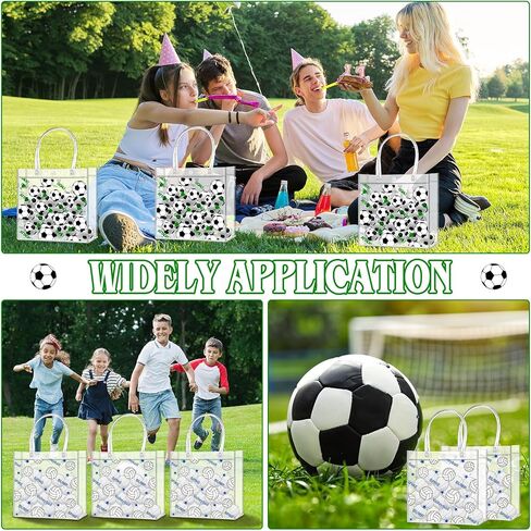 24 PCS Soccer Goodie Bags على الوجهين على الوجهين PVC CLEAD CANCAL CANDY HIST FARCHAL FARCHING WITH in Kuwait
