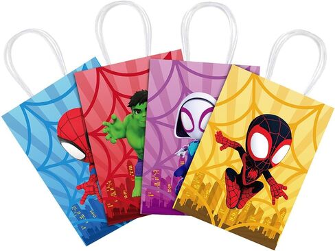 Spidey Party Supplies, 12Pcs Party Gift Goodie Bags for Spidey Birthday Decorations in Saudi Arabia