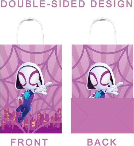 Spidey Party Supplies, 12Pcs Party Gift Goodie Bags for Spidey Birthday Decorations in Saudi Arabia
