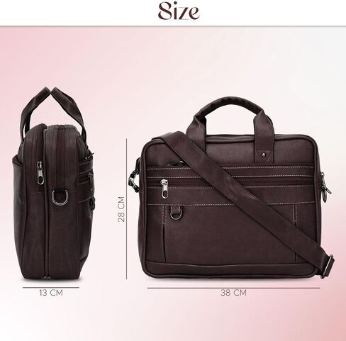 حقيبة كمبيوتر محمول من الجلود الممتازة ، حقيبة كتف Messenger مقاومة للماء ، قضية Crossbody Travel للرجال ، دفتر ملاحظات in Saudi Arabia