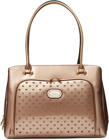 Designer Laptop Tote Bag – Stylish Women's Business Shoulder Bag with Heart Pattern Work Organizer Handbag for 15.6" Laptops in Kuwait