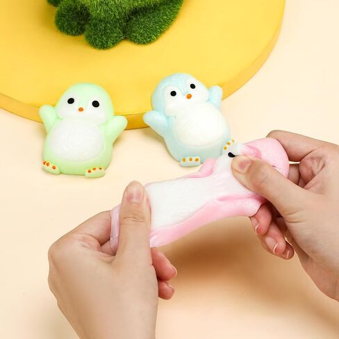 ألعاب Penguin Taba Squishy اللطيفة - ألعاب Cawaii Leaff Fearge Fidget الحسية ، وهدايا ضغط السيليكون الناعمة للأطفال والمراهقين والبالغين (5 حزم أسود + أخضر + وردي + أزرق + أزرق) in Saudi Arabia
