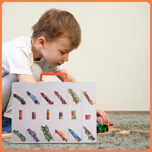 حالة تخزين ألعاب بلاستيكية للعلامات التجارية الصغيرة ، العجلات الساخنة ، Shopkins ، L.O.L. مفاجأة! دمى ، ولعب بلاستيكي صغير ، منظم تخزين المقتنيات ، وردي in Saudi Arabia