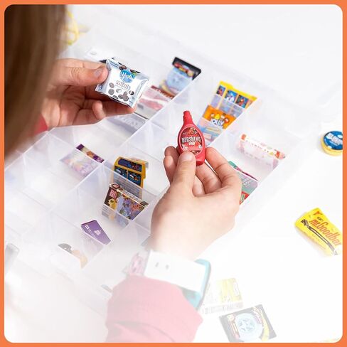 حالة تخزين ألعاب بلاستيكية للعلامات التجارية الصغيرة ، العجلات الساخنة ، Shopkins ، L.O.L. مفاجأة! دمى ، ولعب بلاستيكي صغير ، منظم تخزين المقتنيات ، وردي in Saudi Arabia