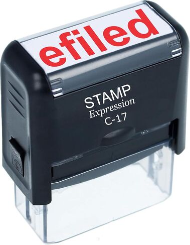 Stampexpression - مكتب الضرائب المملوء بالضريبة ، طوابع مطاطية - حبر أحمر (A -5985) in Saudi Arabia