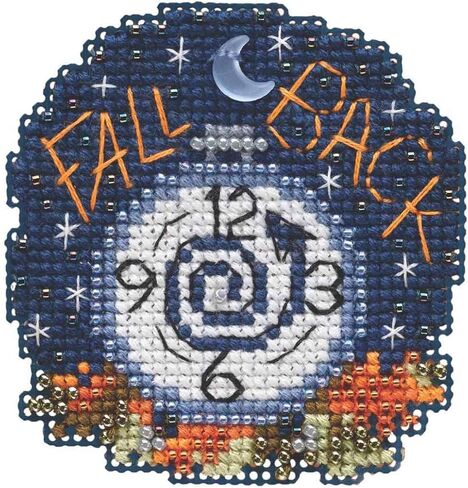 Fall Back Beaded Cross Cross Stitch Kit Mill Hill Hill 2019 Autumn Harvest MH181922 in Saudi Arabia
