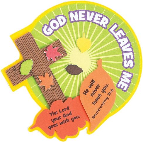 متعة Express God لا يتركني مجموعة Magnet Craft Kit - مغناطيسات للحرف والأنشطة العائلية للأطفال - مثالية للمتعة الإبداعية في المناسبات الدينية في المنزل الأحدات الأحد الحرف - 12 قطعة in Saudi Arabia