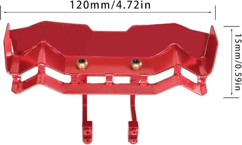 متوافق مع MJX 14209 14210 1412A 14210 1/14 RC CAR ترقية أجزاء الملحقات الألومنيوم سبيكة وينح المفسدين مفسدين السيارة RC جزء (الأزرق) in Kuwait