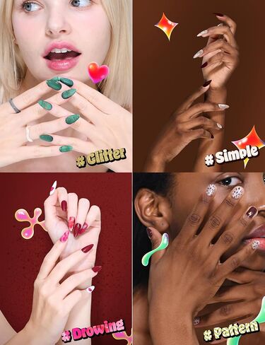 آلة طابعة Nailpop Nail Art - طابعة آلة تصميم الأظافر الرقمية التي تأتي مع 10 أوراق من ورق الملصقات الأظافر | آلة فن الأظافر اللاسلكية والأوتوماتيكية | تصميم غير محدود وملاحة سهلة (وردي) in Saudi Arabia
