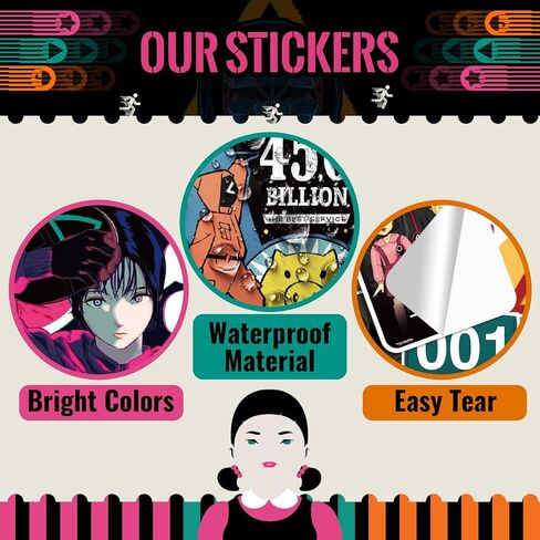 25-Piece Korean Survival Game Decal Collection - Guard Figures & Game Motifs - Premium Vinyl Waterproof Stickers, Multi-Use for Journals, Gear, Gifts(Officially Licensed) in Kuwait