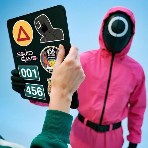 25-Piece Korean Survival Game Decal Collection - Guard Figures & Game Motifs - Premium Vinyl Waterproof Stickers, Multi-Use for Journals, Gear, Gifts(Officially Licensed) in Kuwait