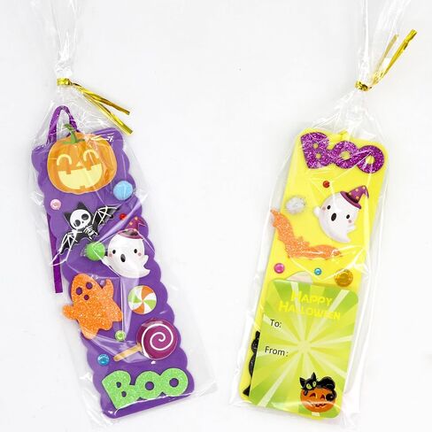 Fancy Land 36 Sets Halloween Crafts for Kids Ages 3-5 Foam DIY Bookmarks Craft Kit Halloween Party Favors for Kids 6-8 Classroom Activities in Saudi Arabia