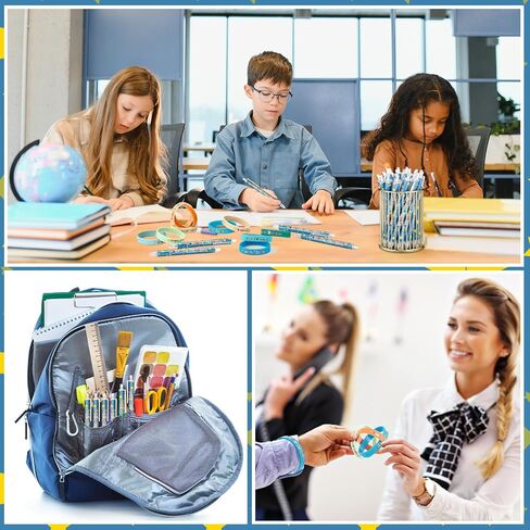 80 Pcs Classroom Awesome Attendance Mechanical Pencils with Silicone Wristbands Inspirational Rubber Bracelet for Classroom Sunday School Reward Prize Incentives to Increase Student Attendance in Saudi Arabia