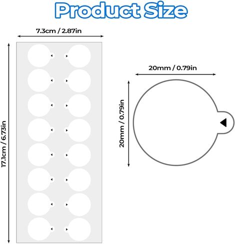 80-Pack 20mm Translucent Dot Patches for Shooting Glasses,Magic Dot for Shooting Glasses Blinders,Improve Accuracy Stickers for Hunting & Shooting in Saudi Arabia